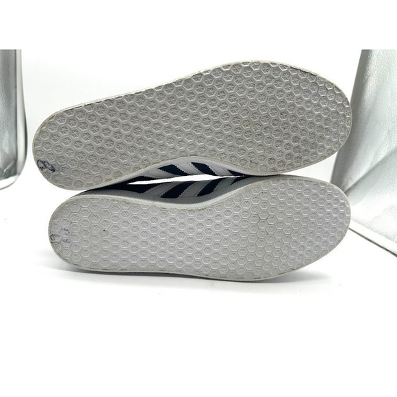 Adidas Gazelle Navy White Suede Sneakers Men Size 9 Classic Casual Shoes - Picture 8 of 9